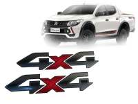 สติ๊กเกอร์แต่ง 2 แผ่น สติ๊กเกอร์แผ่น 4 x 4  สำหรับ mitsubishi triton  มิตซูบิชิไทรทัน ATHLETE 2018 **** ส่งไวจบในที่เดียว**