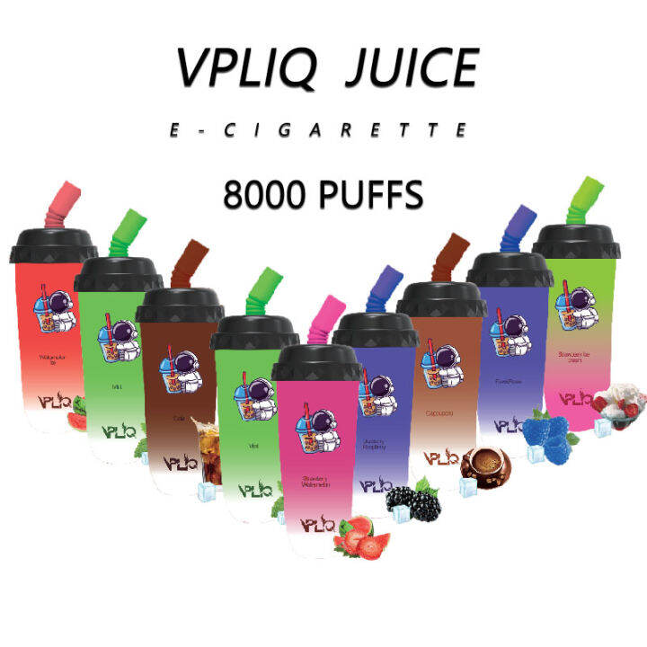 Vpliq 8000 PUFFS Disposable Device VAPE POD Rechargeable 8000 PUFF ...