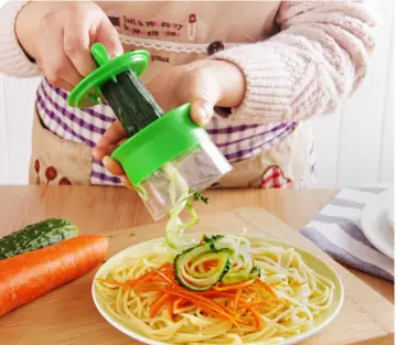Handheld Duty Spiralizer Vegetable Slicer Vegetable Spiral Slicer Cutter Zucchini  Pasta Noodle Spaghetti Maker Kitchen Gadgets