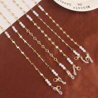 Fashion Eyeglasses Chain Korean Vintage Pearls Glass Bead Necklace Mask Chain Strap Hang On Neck Glasses Holder Rope Wholesale