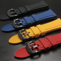 hnfymyi High Quality Silicone Soft Watch Strap 22mm 24mm 26mm Watch Band Bracelet Sport Wrist Band Universal Red Blue Yellow Black Bands