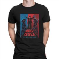 Nicola Tesla ManS Tshirt Electrical Sense Inventor O Neck Tops 100% Cotton T Shirt Funny Top Quality Gift Idea