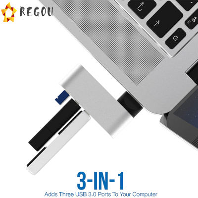 พรีเมี่ยม Dj1019 Usb 3-Port 270องศาหมุนได้ Mini Usb 3.0 Hub ป้องกันแรงดันไฟฟ้าเกิน Usb พอร์ต Extender ใช้ได้กับแล็ปท็อป Xbox Pc Mac