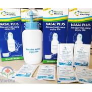 Bình rửa mũi Nasal Plus tặng kèm 06 gói muối dùng cho cả người lớn và trẻ