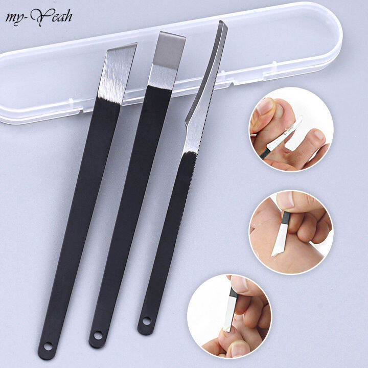 myyeah 3pc Cuticle Pusher Foot Dead Skin Remover Scraper Paronychia ...