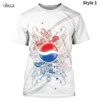 Casual 2023 T-shirt Hot Short Sleeve Harajuku Style Pepsi 3d Printing Men And Womens Fashion Fashion Versatile Style