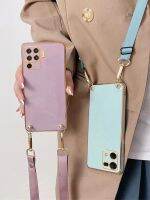 Crossbody Lanyard Plating Case For Oppo Reno 7 8 6 5 Lite 9 10 Pro 4g 5g Luxury Cord Silicone Back Cover Reno7 5lite Reno8 8lite