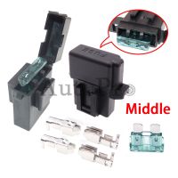 1 Set Standard Fuse Box with Terminals BX2017A/BX2017D Middle Car Blade Type Fuse Holder Medium Auto Insurance Socket