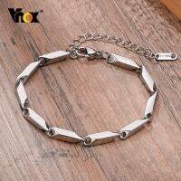 BraceletCasual สายรัดข้อมือโซ่ระยิบระยับสแตนเลสปรับความยาวได้
