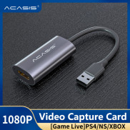 ACASIS Mini HDMI Video Capture Card USB 2.0 HDMI Video Record Box for PS4