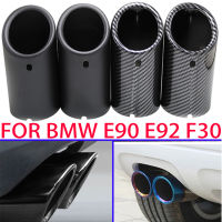 70mm Car Exhaust Muffler Tip Cover For BMW F30 2013-2018 E92 E90 3 Series GT 325i 328i 2006 2007 2008 2009 2010 Stainless Steel