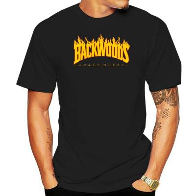 Backwoods เสื้อยืดคอกลมเสื้อพิมพ์ลายตัวอักษรกราฟิกเสื้อยืดคอกลมแขนลำลองขาสั้นพิมพ์ลายแฟชั่นเสื้อฤดูร้อนผ้าคอตตอน100% ใหม่