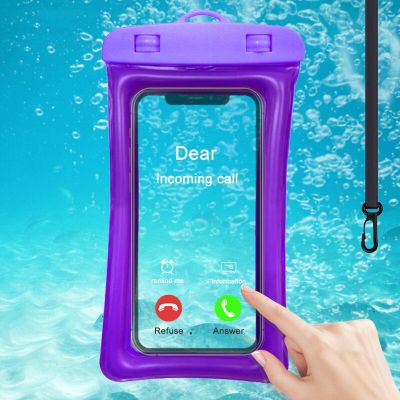 เคสโทรศัพท์กระเป๋ากันน้ำอากาศสำหรับถ่ายภาพว่ายน้ำดำน้ำฝาครอบกันน้ำดำน้ำ
