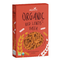 Organic Red Lentils Pasta Gluten Free 250g Allrite brand Fast shipping  pasta Spaghetti box ออไรท์ เส้นพาสต้า จากถั่วเลนทิล ออร์แกนิค 250 กรัม