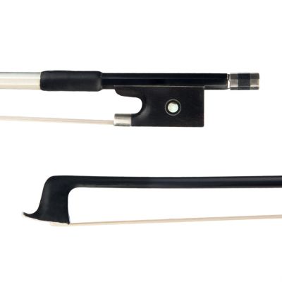 ：《》{“】= LOMMI Violin Bow 4/4 Full Size Carbon Fiber Stick Braided Ebony Forg White Mongolia Horsehair Fast Response For Advanced Player