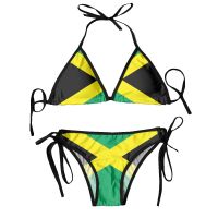 hotx 【cw】 Thong Mujer Swimwear 2023 Jamaica Flag Beachwear