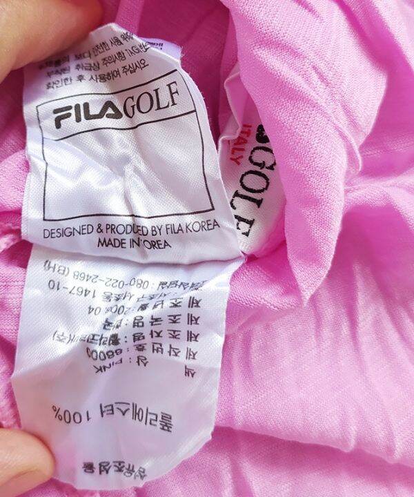 fila-golf-italy-เสื้อตีกอล์ฟ-กีฬา-คอปีน-สีชมพู-ไซส์-36-สภาพเหมือนใหม่-ไม่ผ่านการใช้งาน