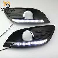 12โวลต์ LED DRL Daylights สำหรับฟอร์ดโฟกัส2 MK2 2009 2010 2011 2012 2013 2014 LED กลางวันวิ่งไฟหน้าวันขับรถ Foglamps