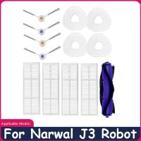 13Pcs Accessories Kit for J3 Robot Vacuum Cleaner Washable HEPA Filter Main Side Brush Mop Cloth Spare Parts