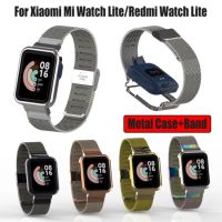 ✻✺┋ Milanese สายนาฬิกาข้อมือ กรอบโลหะ แบบเปลี่ยน สําหรับ Xiaomi Redmi Watch 2 lite Smart Watch Xiaomi mi Watch lite Redmi Watch Poco Watch