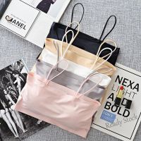 【Ready Stock】 ﹊✜✉ C15 Ready stock Ice silk suspenders chest pad beauty back seamless underwear Comfortable and breathable Bra