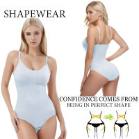 Womens One-piece Body Shaper Womens Breathable Tummy Control One-piece Corset Triangle High Elastic Seamless One-piece Body Shaper