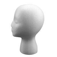 27.5 x 52cm Dummy / mannequin head Female Foam(Polystyrene) Exhibitor for cap, headphones, hair accessories and wigs Woman Mannequin Foam