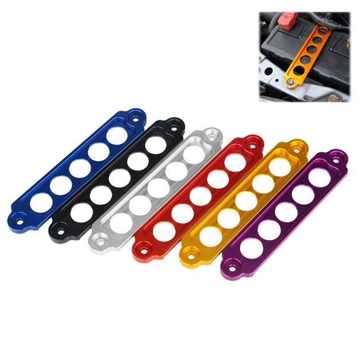 New Car Racing Battery Tie Down Hold Bracket Lock Anodized Aluminum