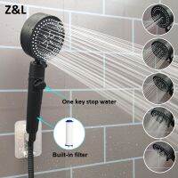 5 Modes Shower Degrees Rotating Pressure Sprayer Nozzle Filter heads with Stop 【hot】