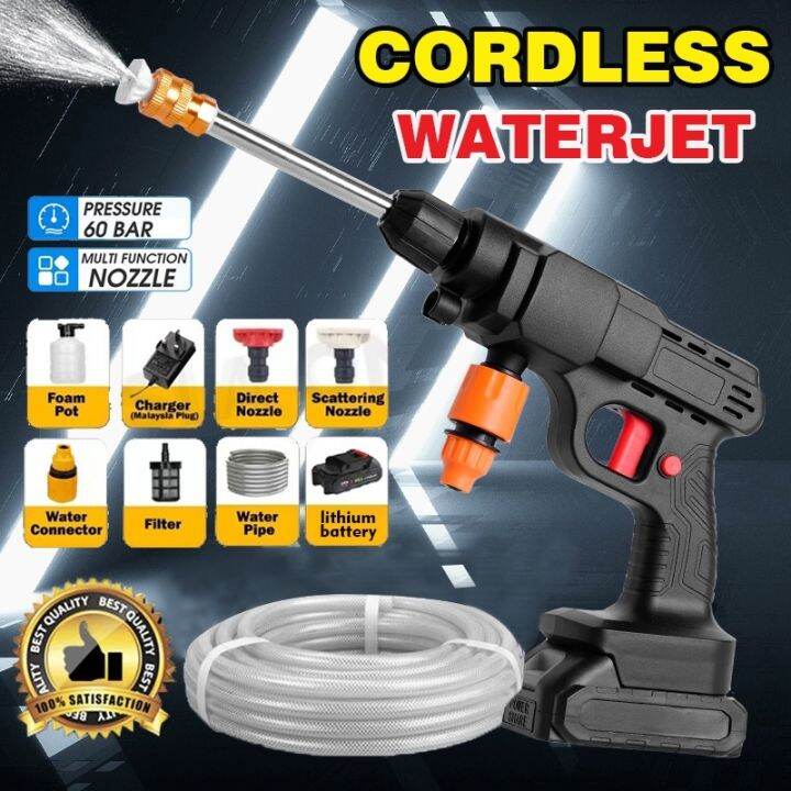Portable High Pressure Washer Wireless Car Washer 24V Lithium Battery