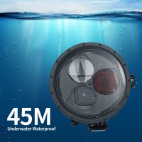เคสกระเป๋ากล้องกันน้ำสำหรับ Gopro Hero 7 6 5เคสกันกระแทกดำน้ำใต้น้ำสีดำพร้อมฟิลเตอร์สีแดงสำหรับอุปกรณ์เสริม Gopro 7 6 5