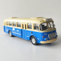 Die-Casting 143 Scale Bus รถรถบัสโปแลนด์รถบัสคอลเลกชันของเล่นรถจำลองพลาสติกรุ่นของเล่นเด็ก Gift