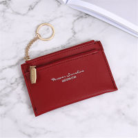 Coin Purse Case Organizer Student Women PU Ultra-Thin Fashion Credit Multi-Card Mini Wallet