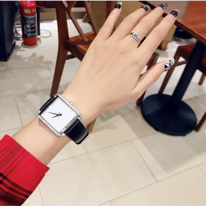 Original Michael Kors MK2583 Women's Lake Crystallized Black Band Watch