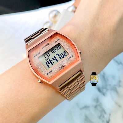 สีพิ้งค์โกลด์ สไตล์คลาสสิค casioผู้หญิงแท้ นาฬิกาCasio คาสิโอ นาฬิกาแบรนด์เนม นาฬิกาข้อมือแท้เท่านั้น พร้อมประกัน