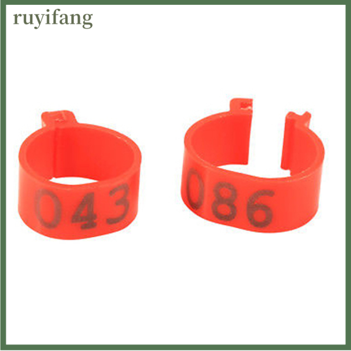 ruyifang-100x-16mm-clip-on-leg-band-แหวนสำหรับไก่เป็ดไก่ไก่ไก่ไก่ไก่ไก่ไก่ไก่ไก่ไก่