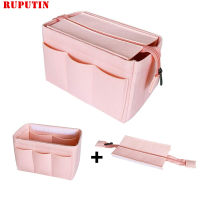 New Popular Womens Makeup Organizer Felt Cloth Insert Bag Multi-functional Travel Cosmetic Bag Girl Storage Toiletry Liner Bags