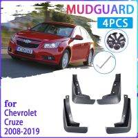 แผ่นบังโคลนในรถ4ชิ้นสำหรับ Chevrolet Cruze 2008 ~ 2019 J300 2009 2010 2011ที่กันโคลนติดรถยนต์ยามที่ปัดโคลนแผ่นบังโคลนรถอุปกรณ์ตกแต่งรถยนต์