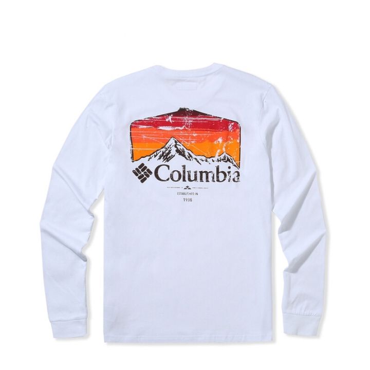 ใหม่-columbia-columbia-เสื้อยืดคอกลม-แขนยาว-ผ้าฝ้าย-ใส่สบาย-สําหรับผู้ชาย-ae2271