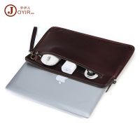 [COD] ipad computer storage bag suitable for 14.2 inch MacBook crazy horse leather tablet