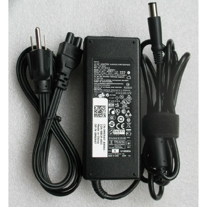 Dell Computer Adapter 19.5V 4.62A 90W Power Cord Adapter Charger For