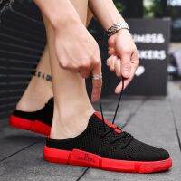 ❣ 【JINTOHO】Summer Lazy Half-slippers Men Fashion Outside Mesh Sandals Non-Slip Rubber Sandal