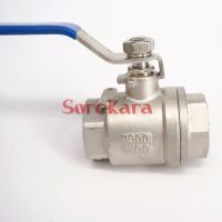 DN6 1/4" BSP Female Thread Full Bore 304 Stainless Steel 2-Piece Type Ball Valve oil water air 229 PSI