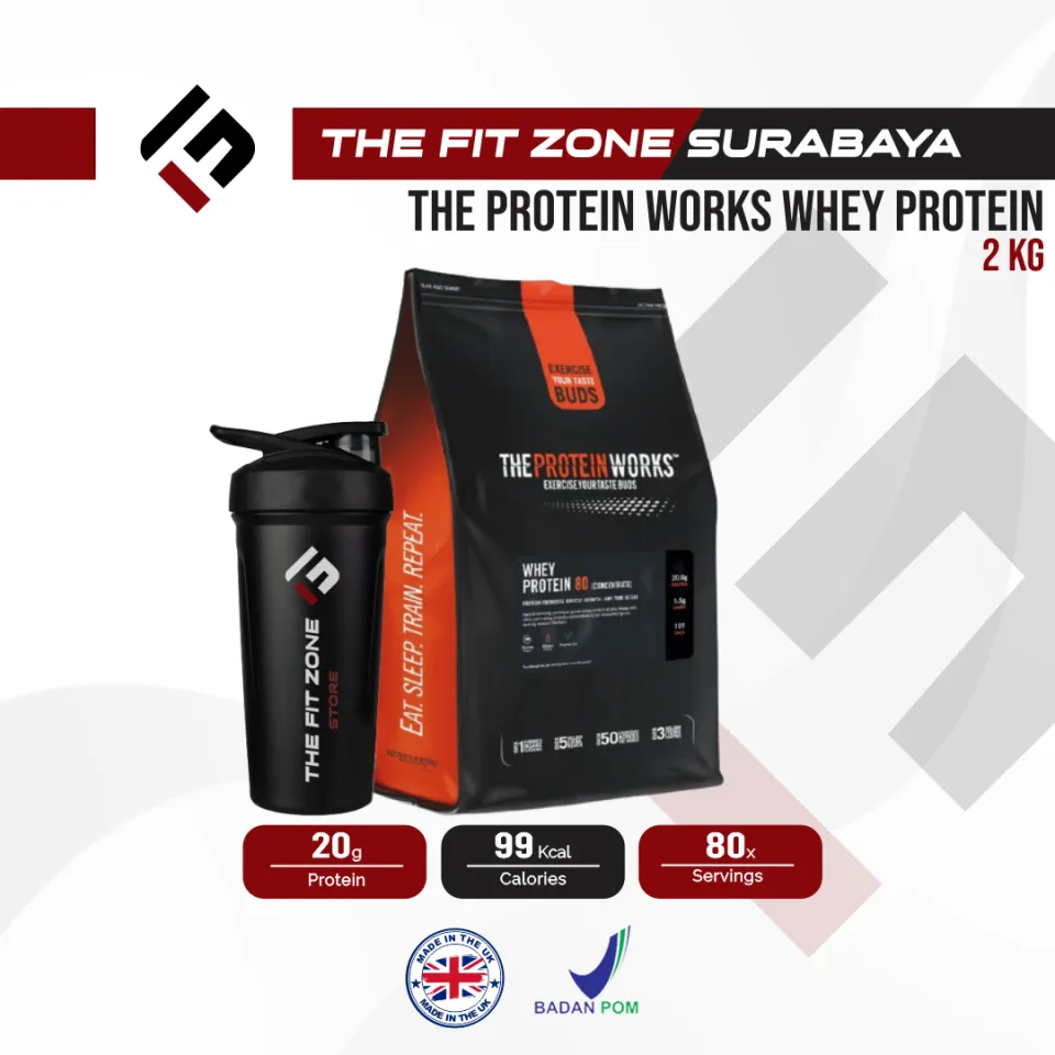 Calories in The Protein Works Whey Protein 80