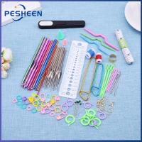 Quick Arrival22pcs Yarn Crochet Needles Set Art Craft Yarn Weave Set Handmade Portable Practical Stainless Steel Durable Knitted Craft KitArrive 1-3 Days