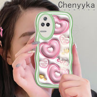 เคส Chenyyka สำหรับ Xiaomi Poco F4 Redmi K50 Pro K40s 3D การ์ตูนน่ารักลวดลายความรักที่สร้างสรรค์สีสันสดใสขอบเคสโทรศัพท์แบบใสนิ่มป้องกันเลนส์กล้องใสเคสซิลิโคนกันกระแทกกรอบ