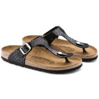 2024New All Black Snake Print gizeh Flip-Flops Sandals