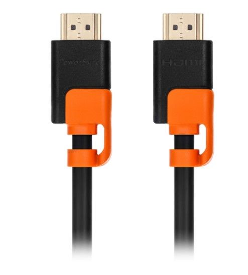 POWER SYNC (สายจอมอนิเตอร์) HDMI A WITH ETHERNET SUPPORTS 3D (GOLD-PLATED) 3.0 METER HDMI4-KR30-1