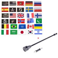 Motorcycle Luggage Rack Flag Rear Side Flag Pole Mount Shelf With Base Adjustable Accessories For Harley Honda Yamaha Suzuki