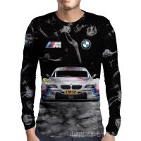 เสื้อแขนยาว m tee sport power bmw พิมพ์ 3 มิติตั้งแต่ s ถึง 3xl